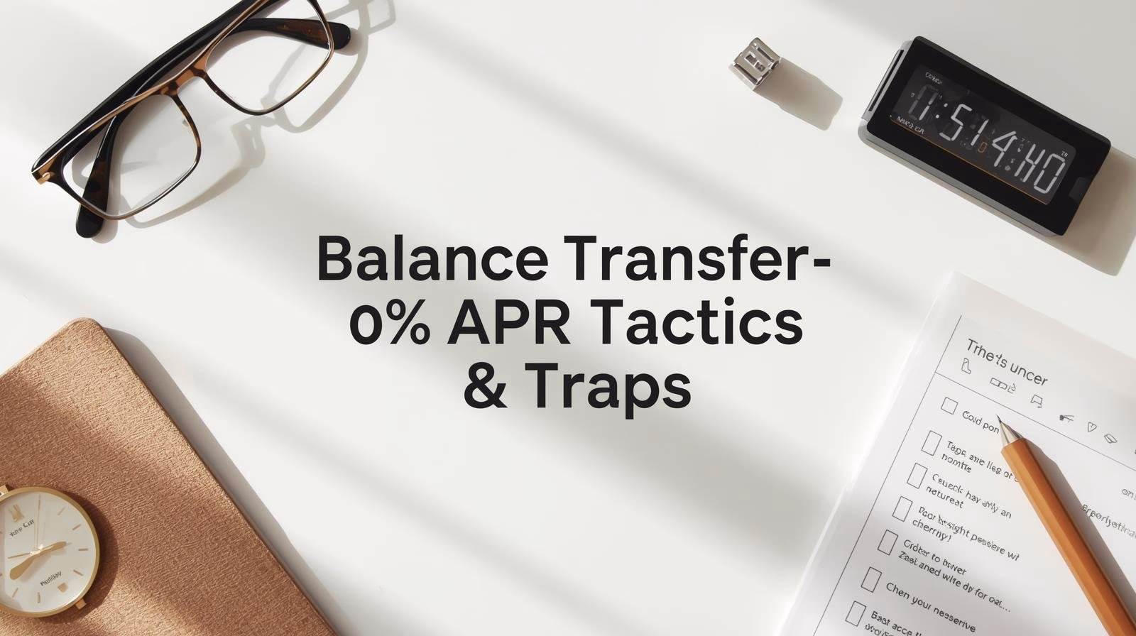 Balance Transfer Credit Card: 0% Tactics and Fine-Print Traps