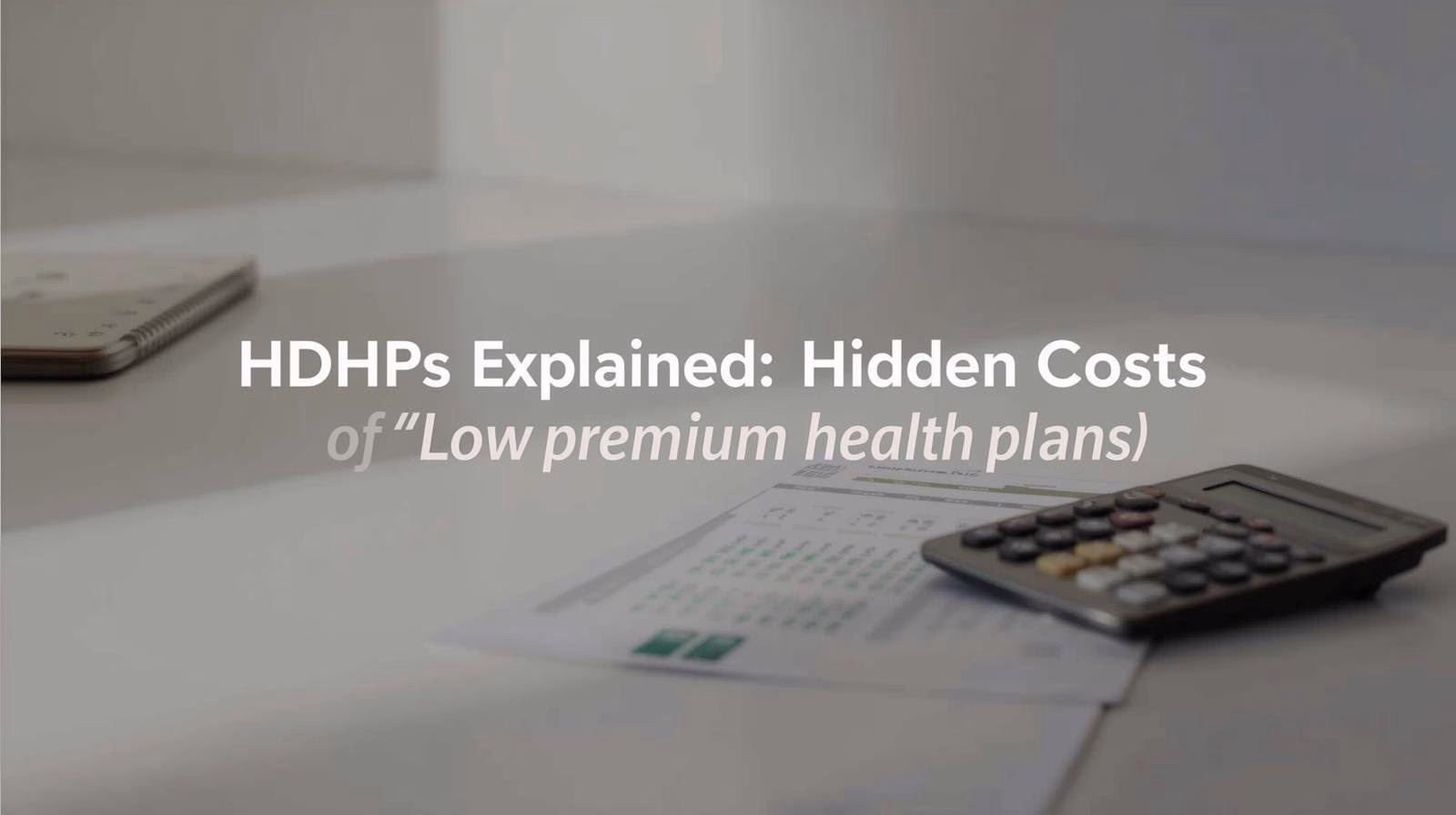 High Deductible Health Plan Costs Nobody Calculates Upfront